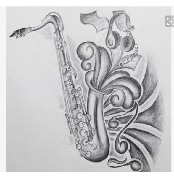 Саксофон для рисования
