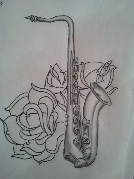 Саксофон для рисования