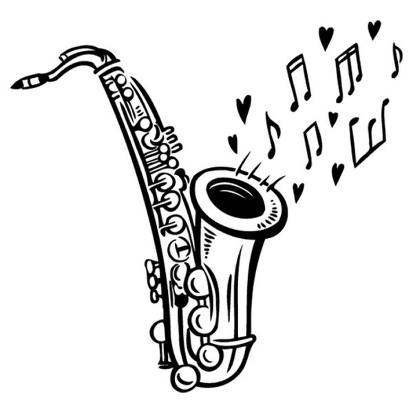 Джазовые инструменты рисунки для детей