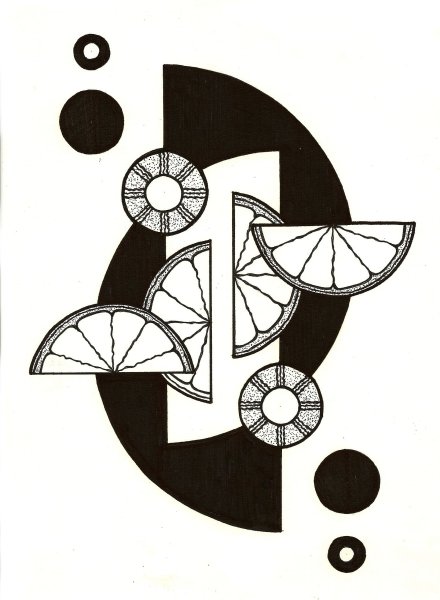 Динамичная композиция из линий