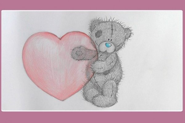 Мишка Тедди рисунок карандашом