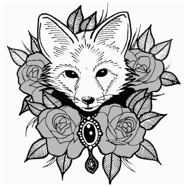 Раскраска Лисенок