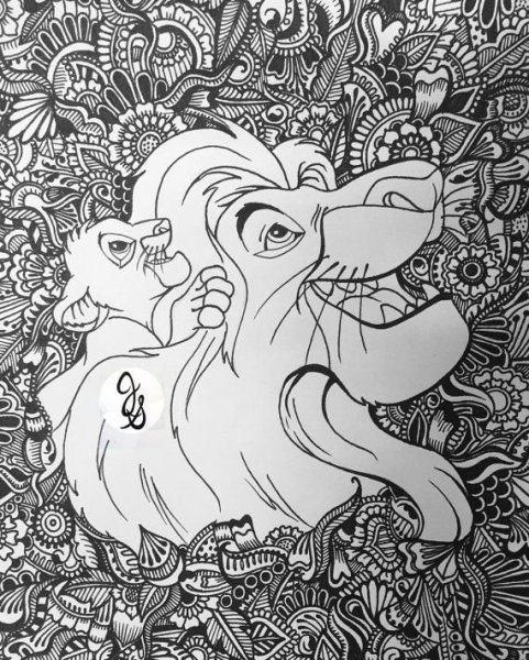 Раскраска антистресс Дисней