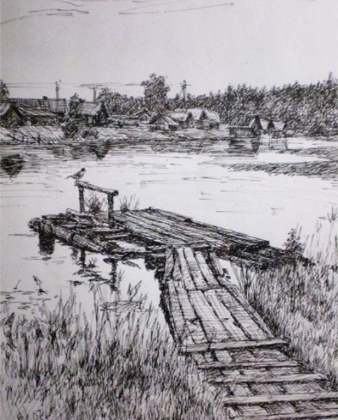 Пичугин мост ПЕРМЯК рисунок