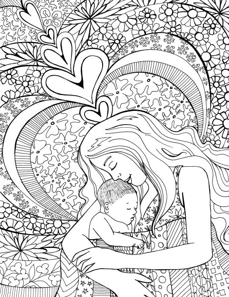 Лёгкие рисунки для мамы