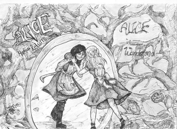 Алиса в стране кошмаров рисунки