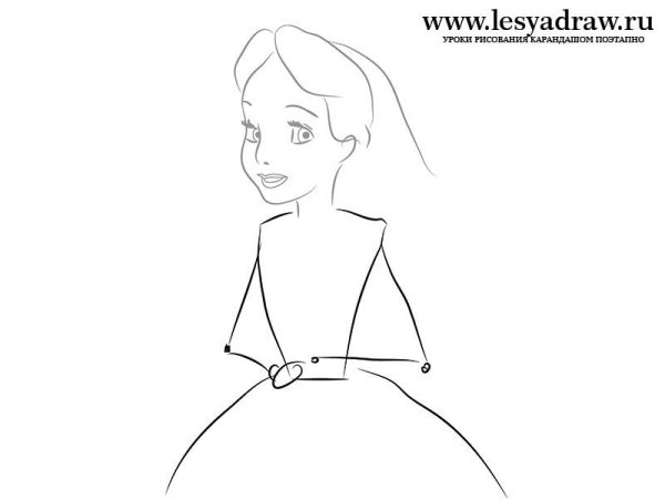 Алиса рисунок карандашом