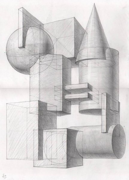 Эскиз пространственной композиции