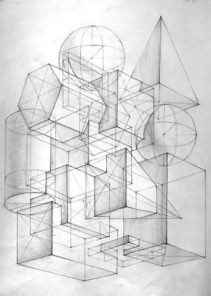 Архитектурная объемно пространственная композиция СПБГАСУ