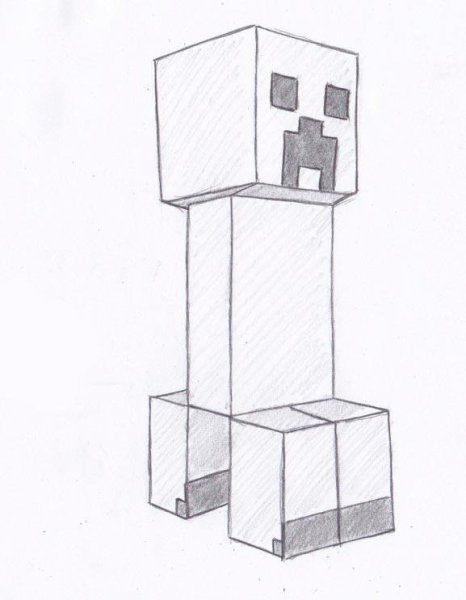 Рисунки майнкрафт для срисовки