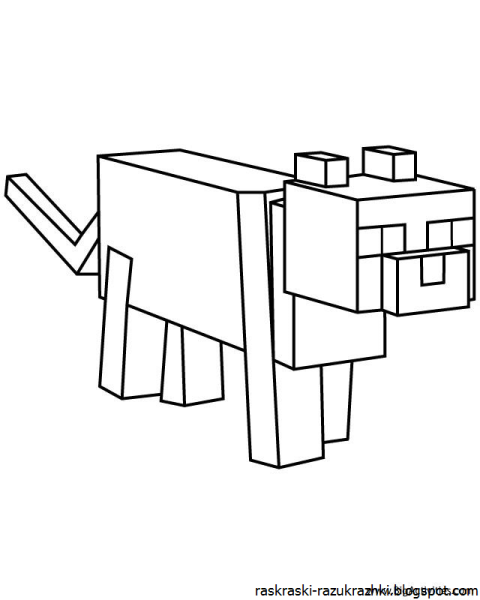 Раскраска майнкрафт
