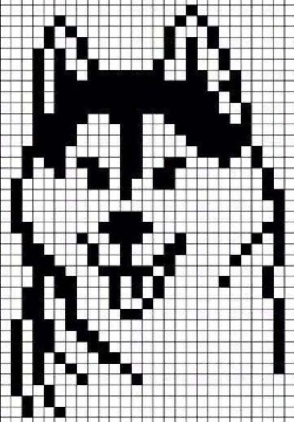 Рисунки по клеточкам без чёрного цвета