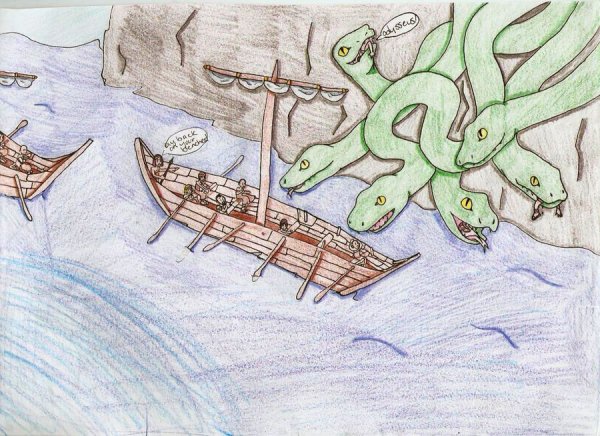 Приключения Одиссея Сцилла и Харибда