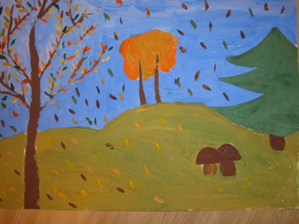 Рисунок красота осени