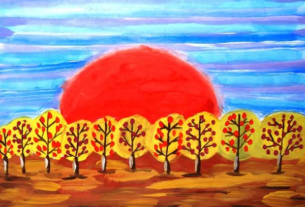 Осина рисунок