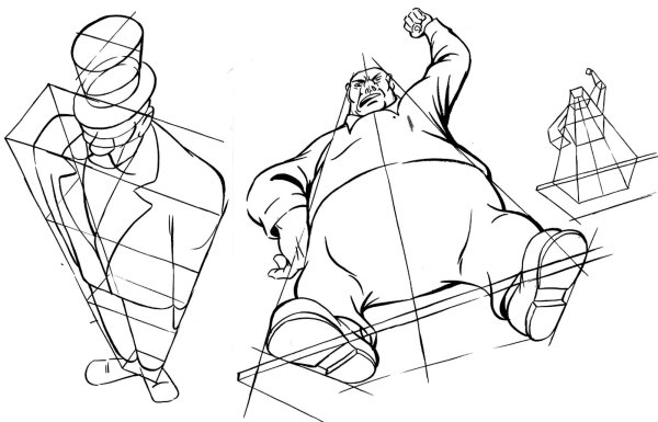 Человек в перспективе снизу