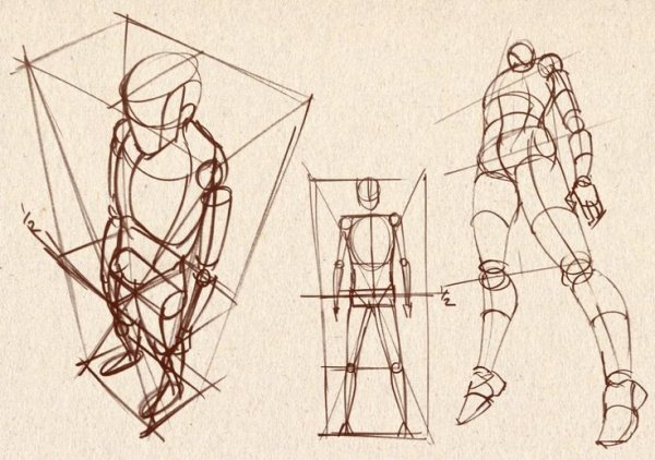 Референсы с перспективой снизу