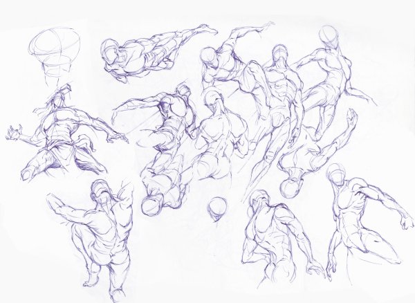 Человек с низзу в верх референс