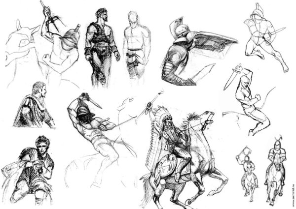 Эскизы в движении