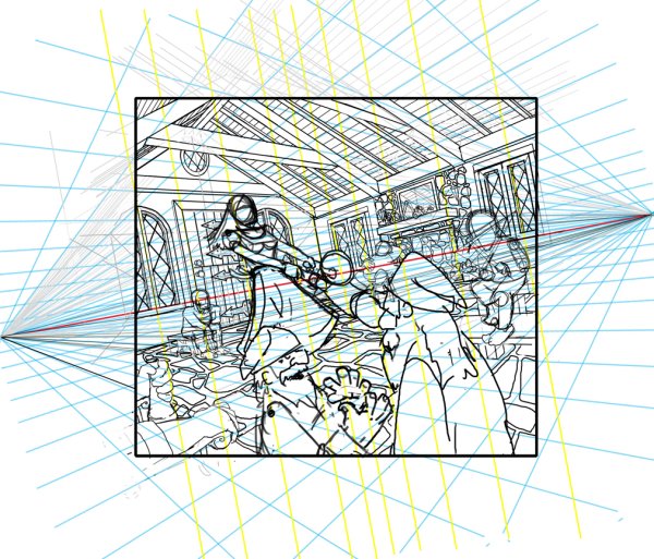 Человек в трехточечной перспективе