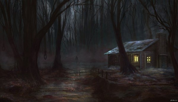 Жуткий дом в лесу