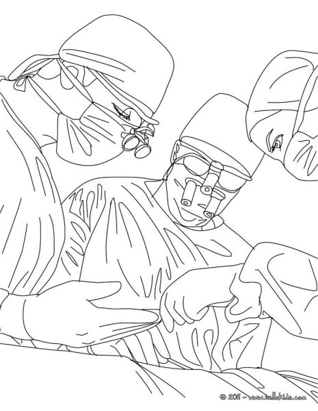 Раскраска врач