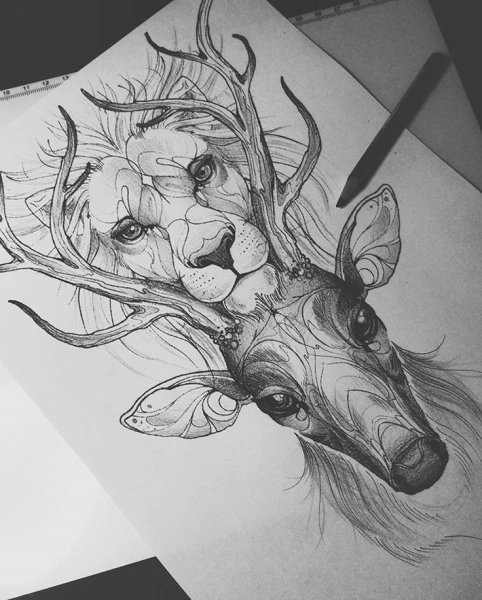 Тату карандашом