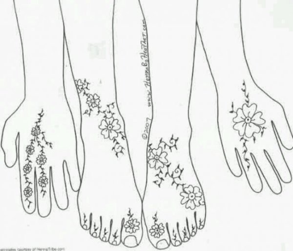 Рисунки на ноге ручкой