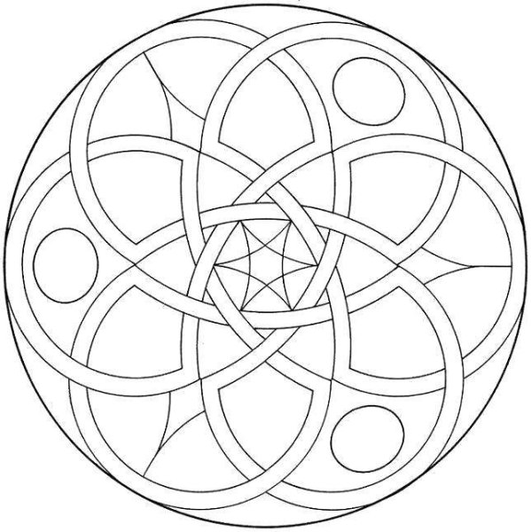 Геометрический орнамент в круге