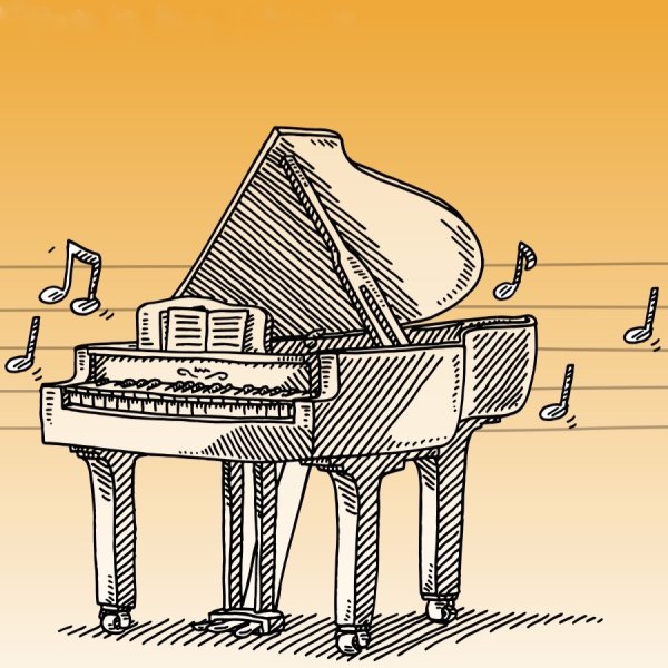 Пианино рисунок