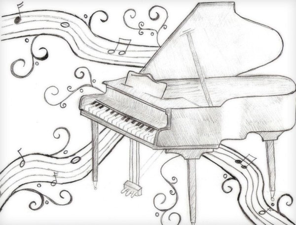 Фортепиано рисунок