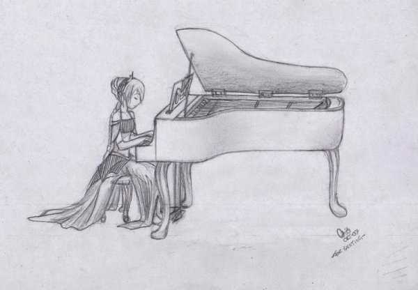 Рояль скетч