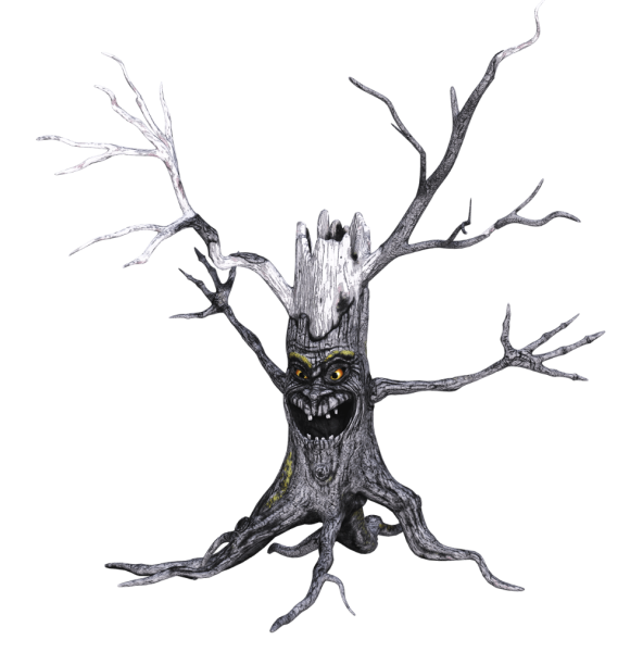 Страшное дерево на прозрачном фоне