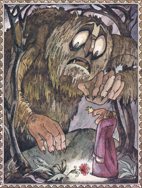 Аленький цветочек чудовище и купец