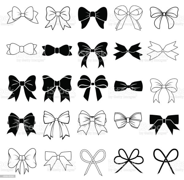 Стилизованные бантики