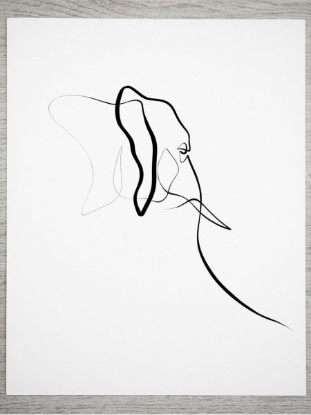 Змея одной линией