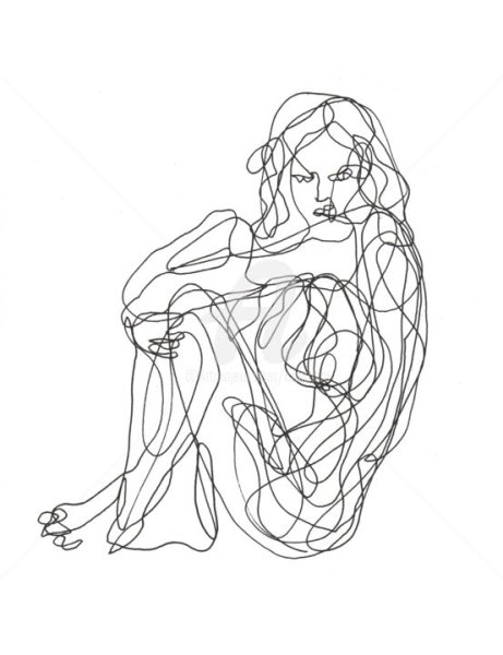 Человек одной линией