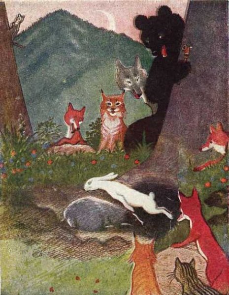 Барсук и заяц