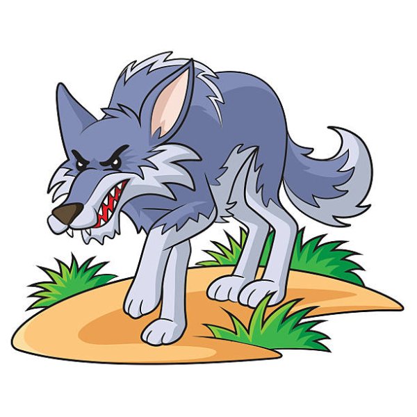 Мультяшные злые волки