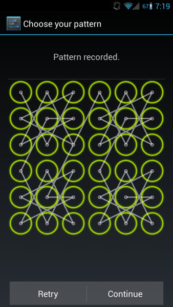 Графические пароли на телефон
