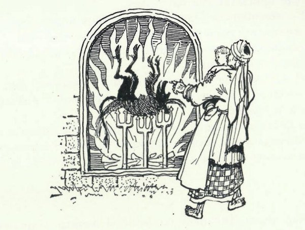 Страшная месть Гоголь рисунок