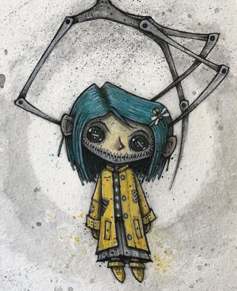 Тим Бертон арт Коралина