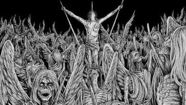 Страшный черный кот