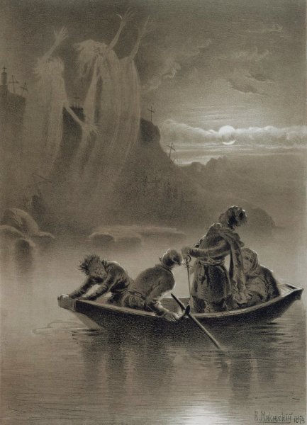 Страшная месть Гоголь иллюстрации