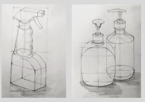 Линейно конструктивное построение предметов