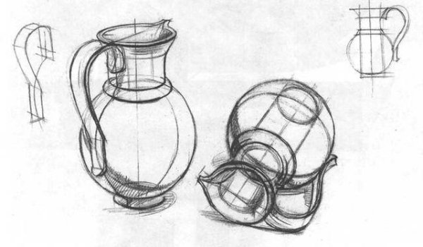 Построение гипсовой вазы