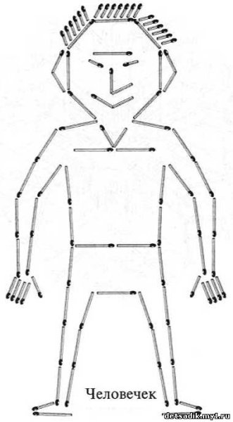 Фигуры из спичек для детей 5 лет