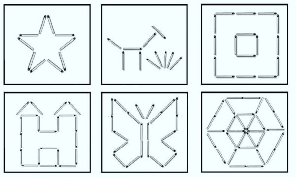 Фигуры из спичек для детей