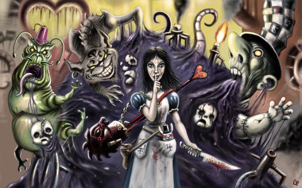 Крипи Алиса в стране чудес