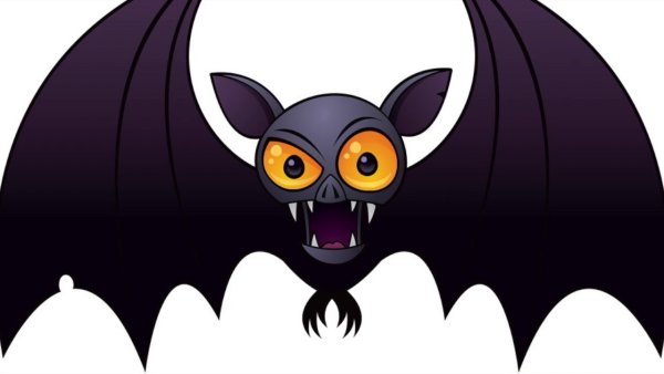 Летучая мышь на Хэллоуин злая